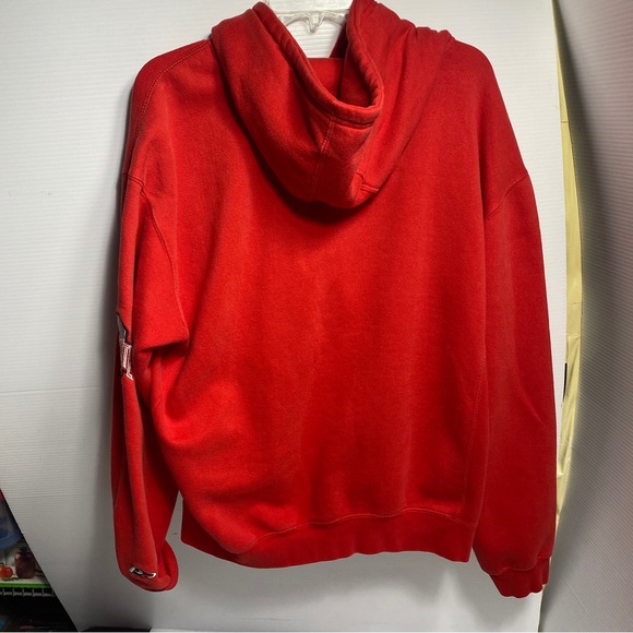 Vintage Ohio State Pro Player Hoodie - Large Red Cotton Blend - Picture 5 of 5